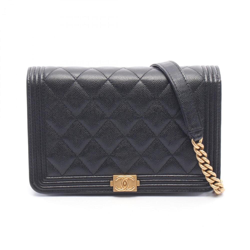 Chanel Boy Matelassé Shoulder Bag/Handbag, Caviar Leather (Grained Calfskin),...